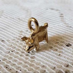 14k 3D Pig Charm
